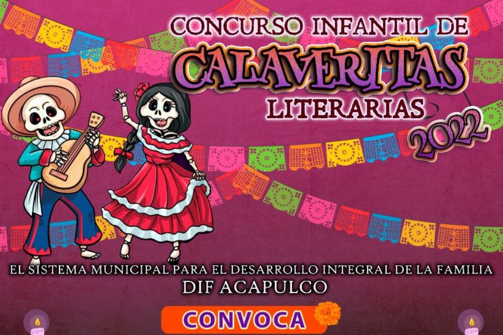 El DIF de Acapulco emitió la convocatoria del concurso infantil de Calaveritas Literarias 2022